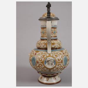 Villeroy & Boch große Bierkanne Historismus
