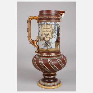 Mettlach Schenkkanne Historismus