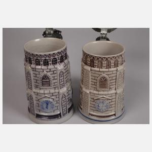 Zwei Figurenkrüge Frauenkirche München