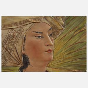 Paar übergroße Wandplatten