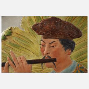 Paar übergroße Wandplatten