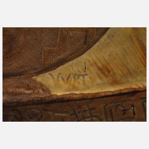 Paar übergroße Wandplatten