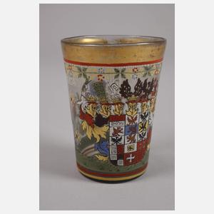 Emailliertes Becherglas