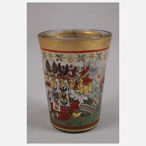 Emailliertes Becherglas