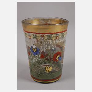 Emailliertes Becherglas