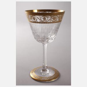 Drei Goldrandgläser