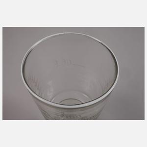 Übergroßes Weißrandglas