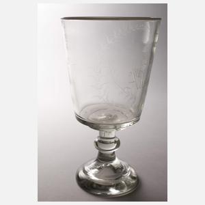 Übergroßes Weißrandglas