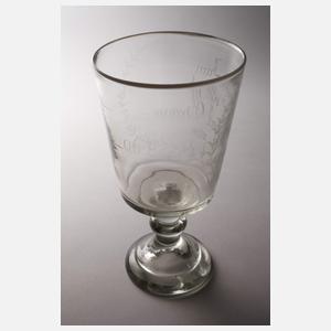 Übergroßes Weißrandglas