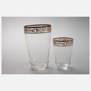 Fünf Gläser Goldrand