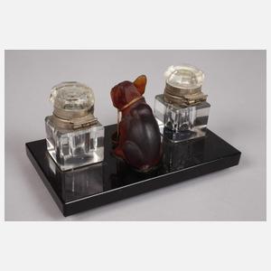 Schreibset mit Bulldogge