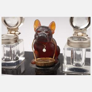 Schreibset mit Bulldogge