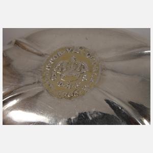 Branntweinprobierschale mit Münze 1706