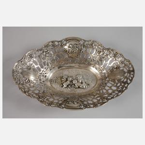 Silber Durchbruchschale und Toastständer