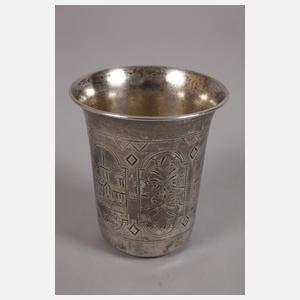 Drei Teile russisches Silber