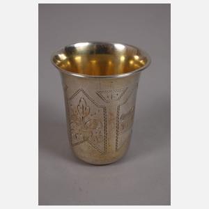 Drei Teile russisches Silber