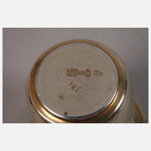 Drei Teile russisches Silber