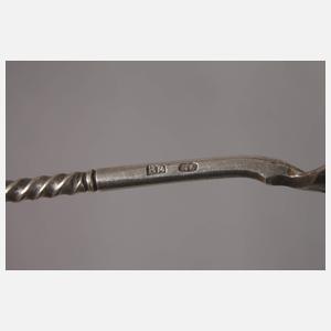 Drei Teile russisches Silber