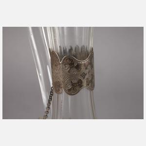 Karaffe mit Silbermontierung