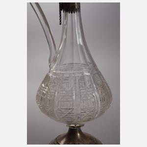 Karaffe mit Silbermontierung