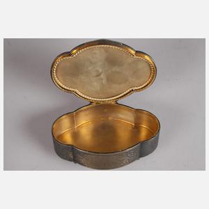 Silberdose mit Miniaturmalerei