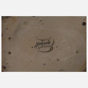 Sechs Dessertschalen Silber