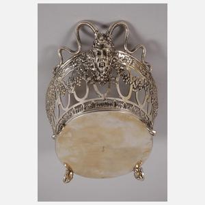 Jardiniere mit Glaseinsatz