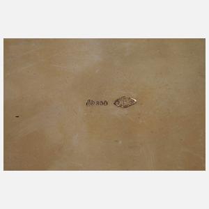 Jardiniere mit Glaseinsatz