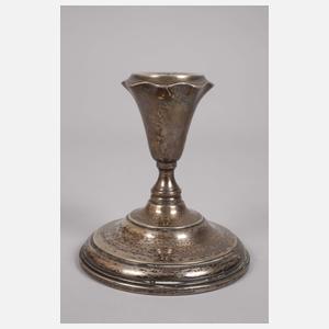 Zwei Silberleuchter Art déco