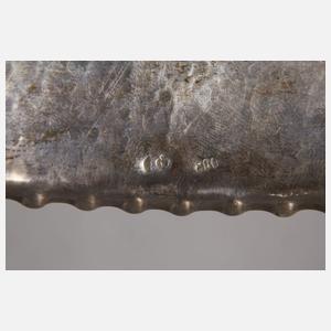 Drei Silberschalen Art déco