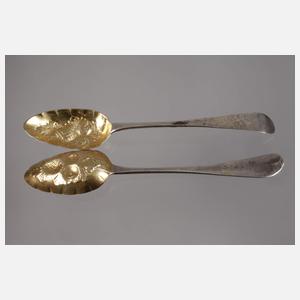 Paar Silberlöffel England