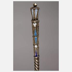 Silberlöffel Cloisonné