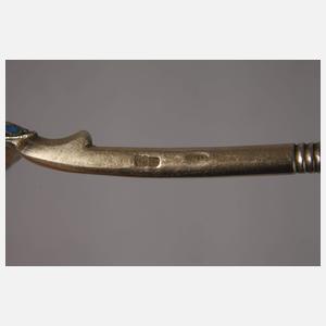 Silberlöffel Cloisonné