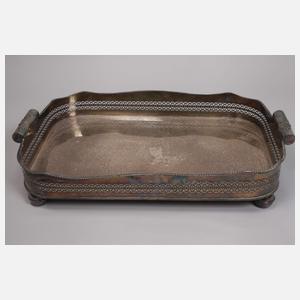 Großes Serviertablett mit Standfuß