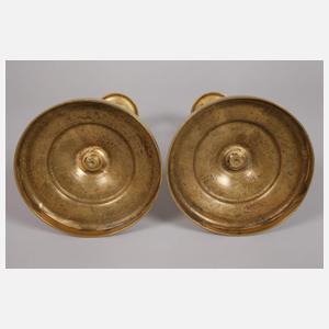 Leuchterpaar Messing