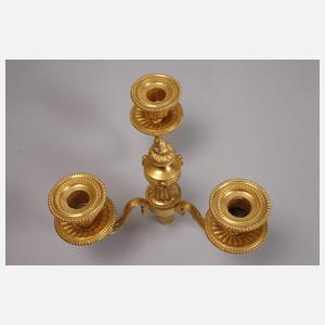 Paar Girandolen Bronze