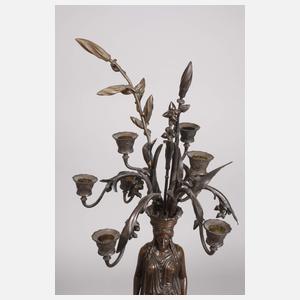 Figürlicher Leuchter mit Karyatide