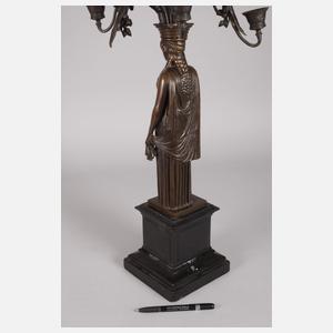 Figürlicher Leuchter mit Karyatide
