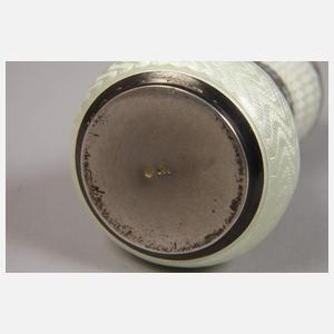 Miniaturvase Silber mit Emaille