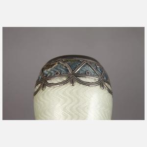 Miniaturvase Silber mit Emaille