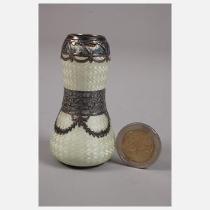 Miniaturvase Silber mit Emaille