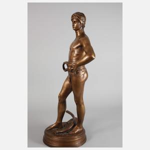 nach Antonin Mercié, David vor dem Kampf