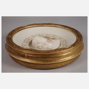 Tondo mit Relief Elisabeth Browning