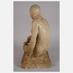 Weiblicher Akt mit Lorbeerkranz