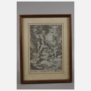 Cornelis Cort, Ruhe auf der Flucht nach Ägypten