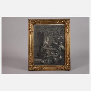 Pierre-Francois Basan, attr., Die Gärtnerin