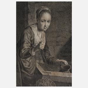 Pierre-Francois Basan, attr., Die Gärtnerin