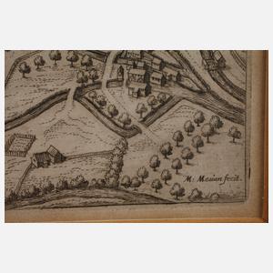 Matthäus Merian der Ältere, Augsburg aus der Vogelschau