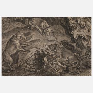 Johann Elias Ridinger, "Brandfuchs..."