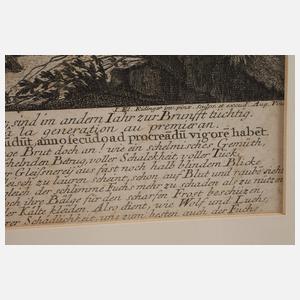 Johann Elias Ridinger, "Brandfuchs..."